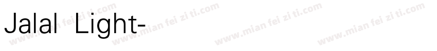 Jalal Light字体转换